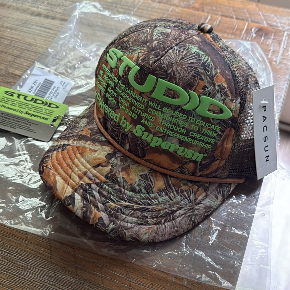 SUPERVSN — *RARE* STUDIO by SUPERVSN Camo Trucker Hat